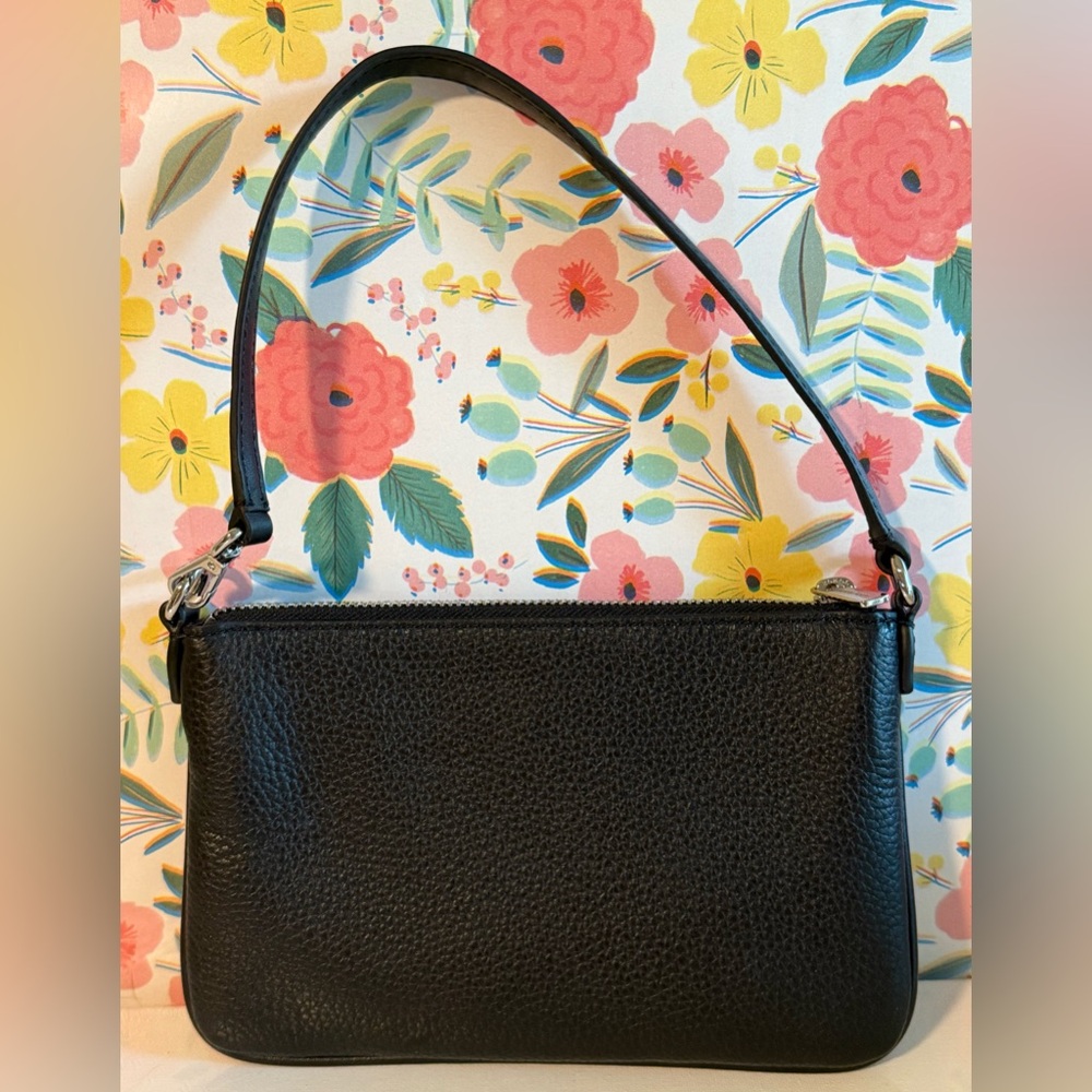 Michael Kors Jet Set Small Pebbled Leather Convertible Wristlet Bag Black NWT - Picture 5 of 13